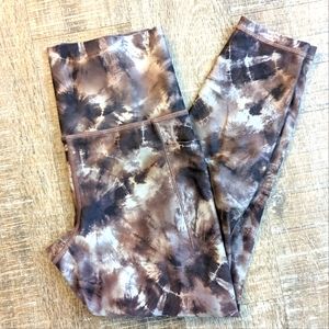 Athleta xsp petite salutation stash ll pocket tie dye 7/8